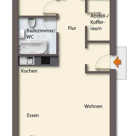 Oase Am Siel 4 Apartment *